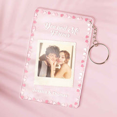 Custom Photo Keychain With Your Name Personalized Glass Night Light With Photo
