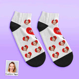 Custom Face Low Cut Ankle Socks – A Heartfelt 