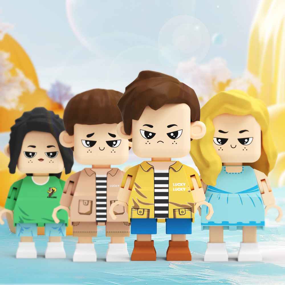 Fully Customizable Cute Giant Minifigs Personalized Full-Body Brick Figure Gift for Her