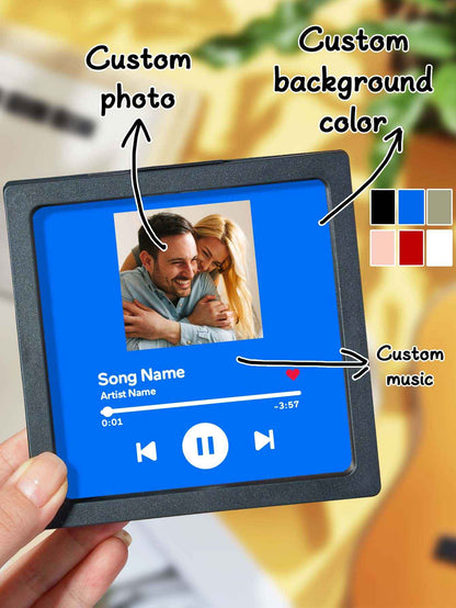 Personalized Photo Music Fridge Magnet for Unique Home Decor