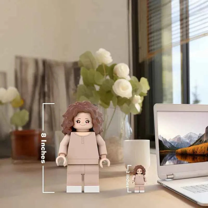 3D Print Custom Giant Minifigs Personalized Photo Turn Your Photo into Minifigs Gifts for Daughter Production Time: 7–10 Working Days