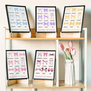 Personalized Bow Wooden Plaque with Biblical Text Birthday Gift for Her