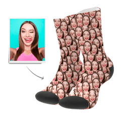 Custom Photo Socks - Personalised Face Print Socks UK | Unique Gift