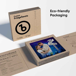 FridgeBeats Frameless New 4.0 Upgrade Custom Music Fridge Magnet Street Sign Style Fridge Magnet Gift for Lover