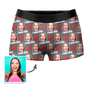 Personalised underwear packaging and presentation for I Love You men's boxer shorts – ready for gifting, dropship and wholesale available