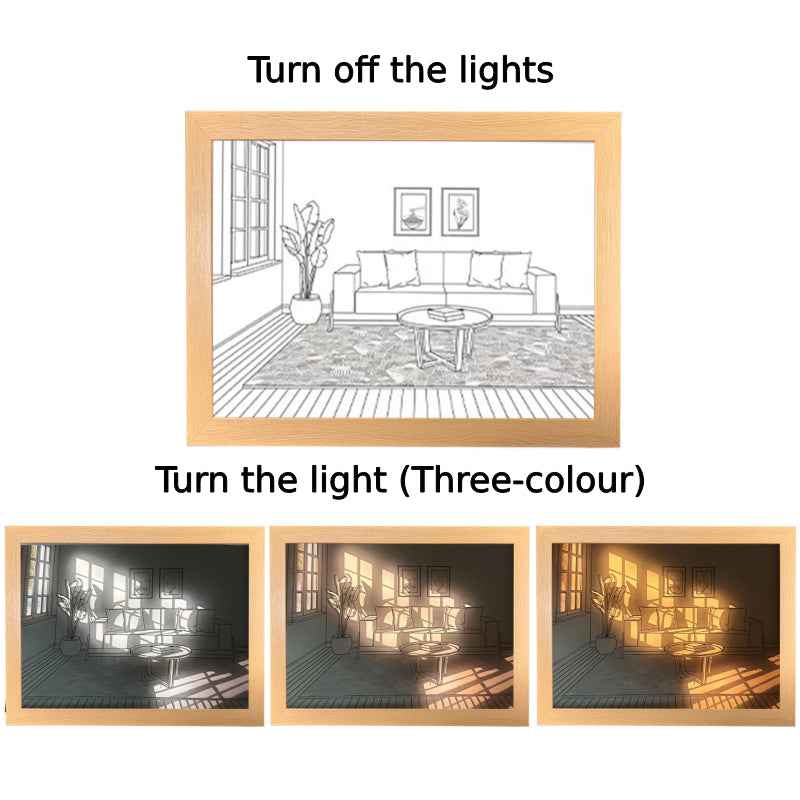 Painting Night Light Creative Sunshine Painting Lamp Home Decoration Gifts