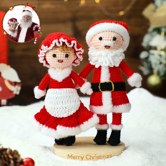 Handmade full‑body personalised crochet doll (amigurumi mini‑me) in a custom outfit – bespoke photo to doll keepsake, available 10–20 cm