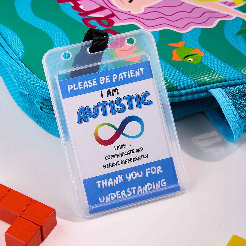 Personalized Autism Emergency Contact Medical Alert ID Card Gift for Kid