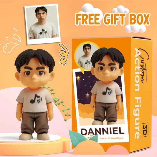 Custom 1 Person 3D Mini Figure From Your Photo Personalized Toy Figure Gifts For Kids