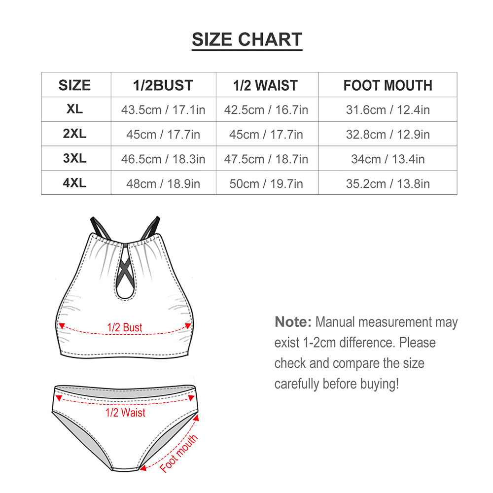 Custom Face Plus Size Swimwear Personalized Pineapple High Waist Bikini Swimsuit