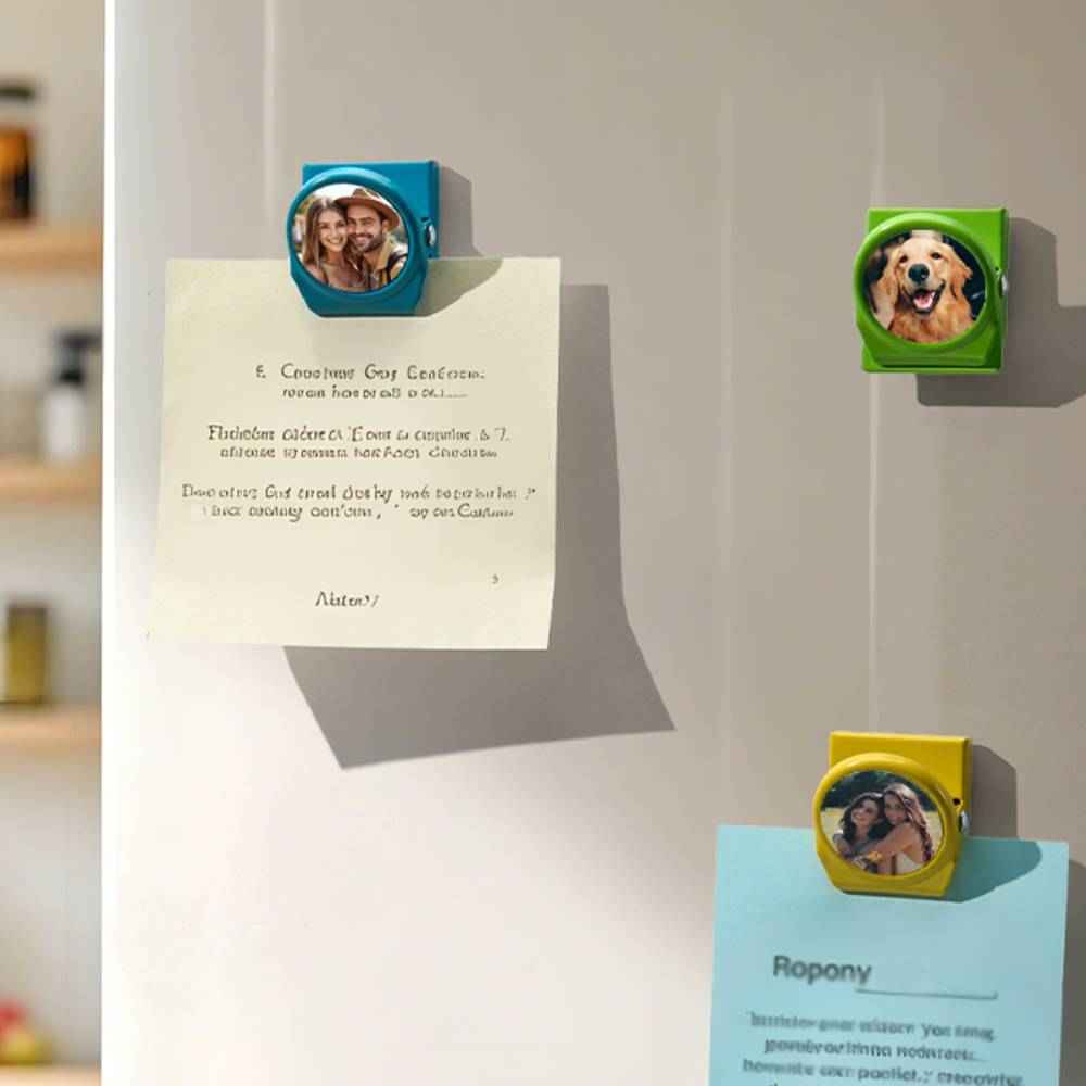 Personalized Magnetic Metal Clips Refrigerator Magnet with Photo Magnets Metal Clip