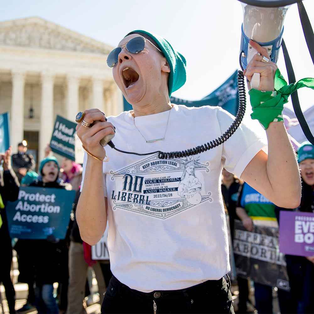 Custom T-Shirts for Women Engraved Name Liberty will be busy taking care of children Feminist T-shirt Gifts for Her