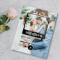 Personalised music QR code acrylic plaque with matching keychain — scannable music code linking to your MP3, ideal long-distance relationship gift