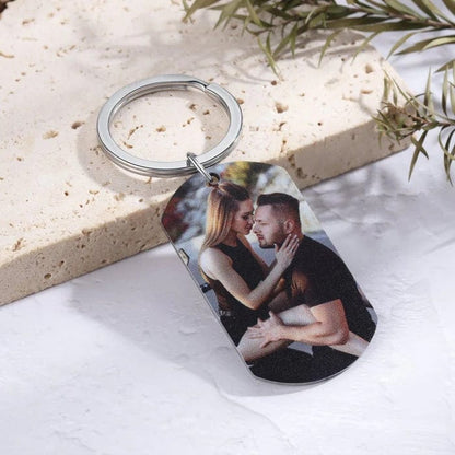 Personalised Drive Safe Keychain with Photo & Name | Wedding Gift for Boyfriend