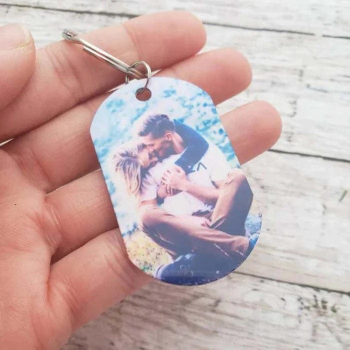 Personalised Drive Safe Keychain with Photo & Name | Wedding Gift for Boyfriend