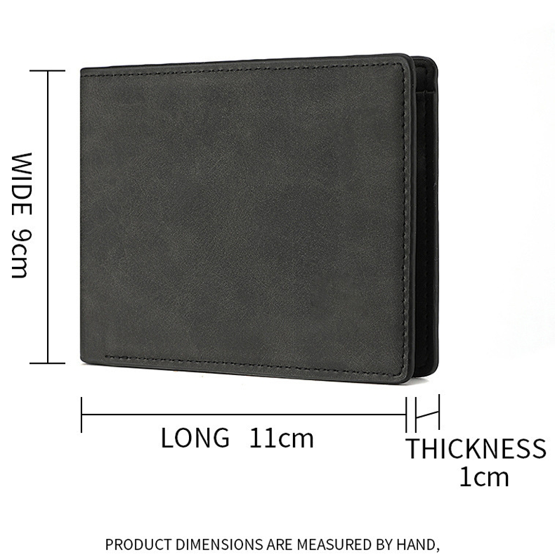Close-up of personalised photo wallet printing, stitching and PU leather texture highlighting high-resolution photo customisation for a Father's Day gift