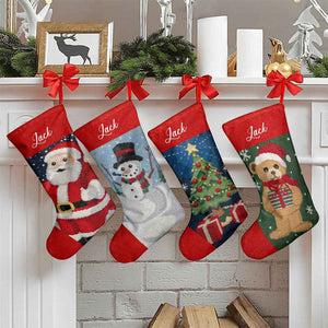 Personalized Christmas Stockings Custom Name Christmas Stocking