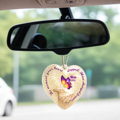 Personalised Butterfly Car Ornament with Name - Memorial Keepsake Gift