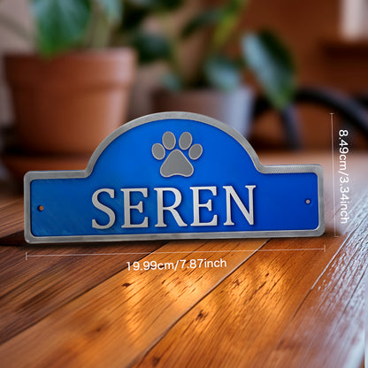 Personalised 3D Pet Name Door Sign - Custom PLA Wall Decor