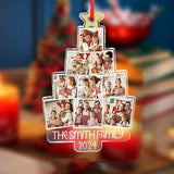 Personalized Photo Christmas Tree Ornament Custom Ornament Christmas Gift for Family