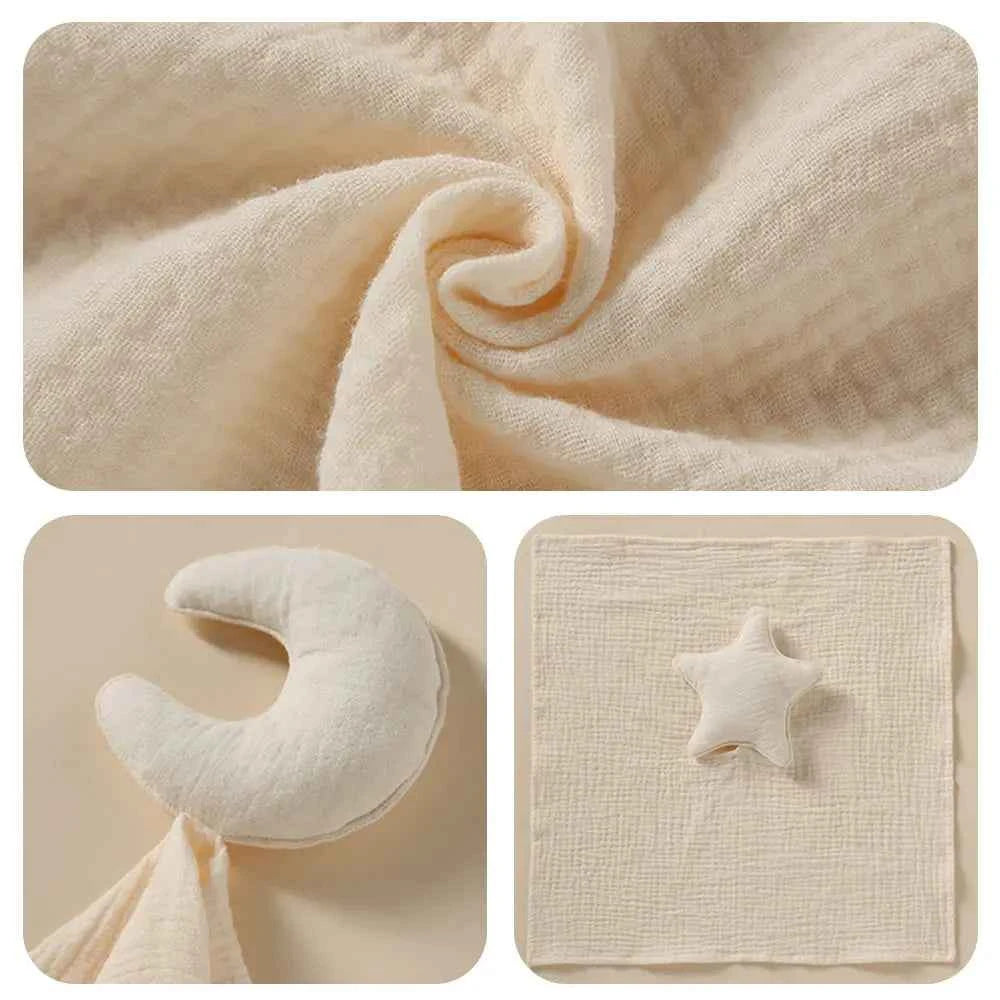 Personalized Soothe Towel Bibs Star Soft Sleeping Towel with Embroidered Name Gift for Baby
