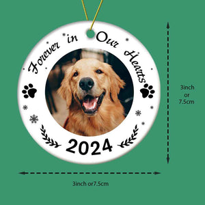 Personalized Dog Memorial Christmas Ornaments Remembrance Gift for Loss of Pet