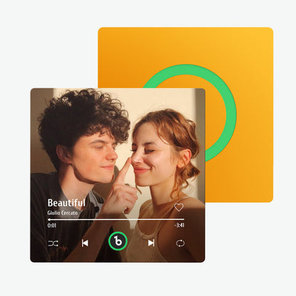 Frameless Custom Music Fridge Magnet 4.0 | Personalised Photo & Music Gift