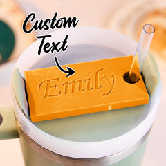 Personalised 3D Name Plate Tag for 40oz Stanley Tumbler | Custom Gift for Her