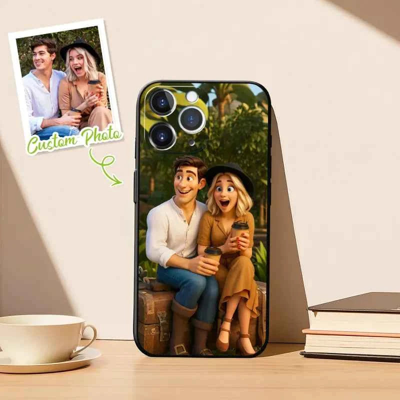 Custom Photo Phone Case Anime Portrait Personalized Phone Case A Variety of Cartoon Style