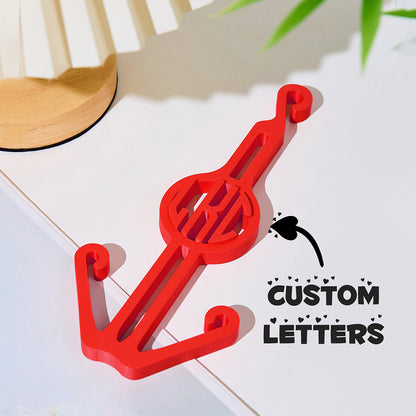 Personalised Monogram Shoe Hanger - Custom Shoe Organiser for Men & Women