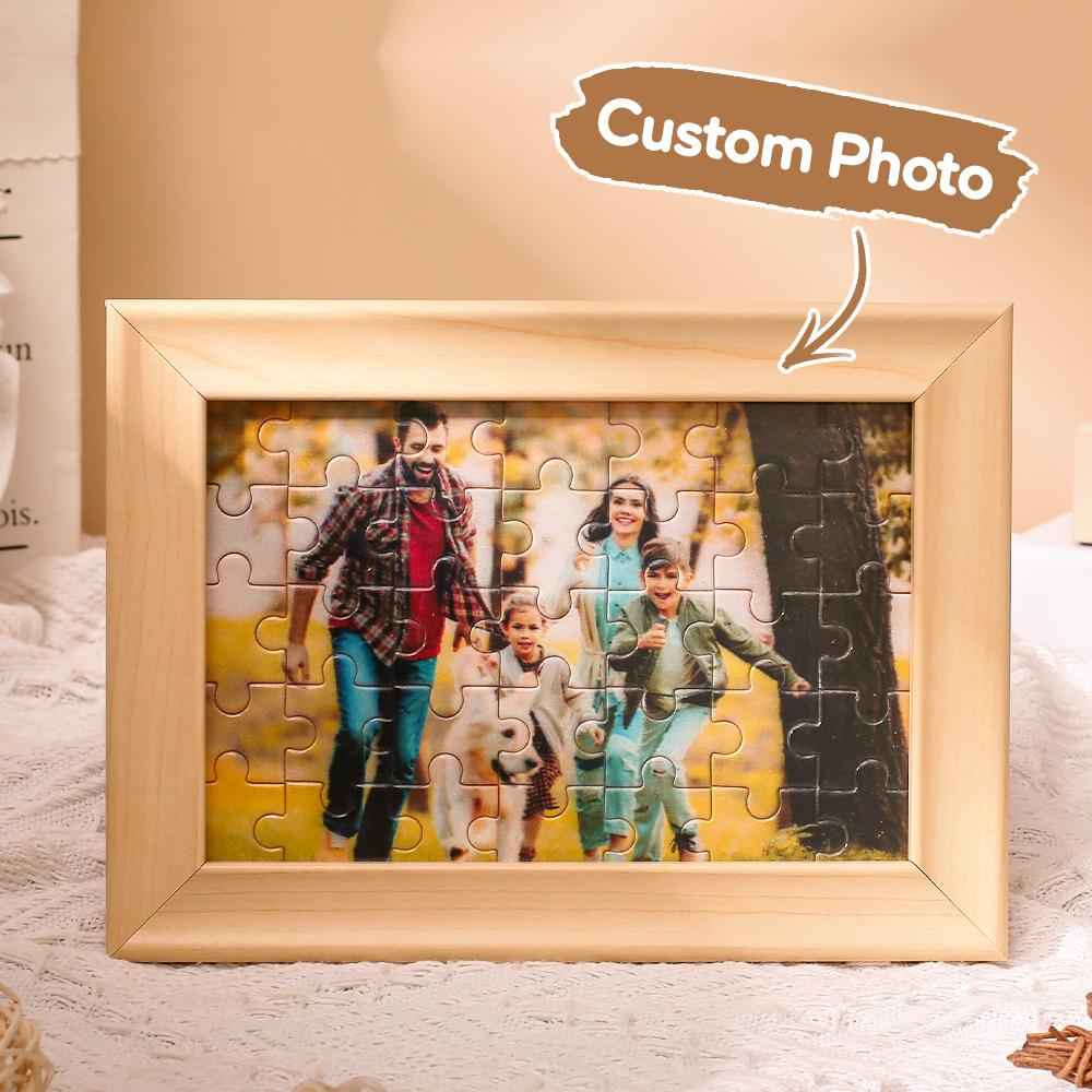 Mother's Day Gifts Personalised Puzzle Frames Custom Photo Puzzles Frame Ornaments