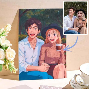 K-DualView Personalized Anime Style Lenticular Photo Frame Art Gift