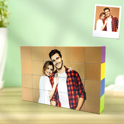 Custom Magnetic Building Block with personalised photo print — premium personalised gift showcasing cherished memories