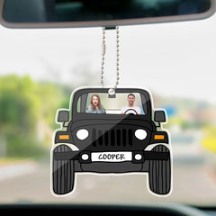 Personalised Off-Road Car Photo Hanging Ornament - Single Sided Acrylic Keepsake