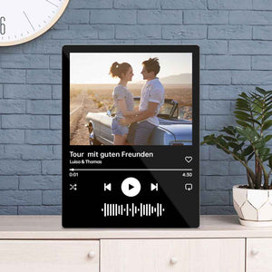 Scannable Music Code Acrylic Plaque Custom Photo Album Cover