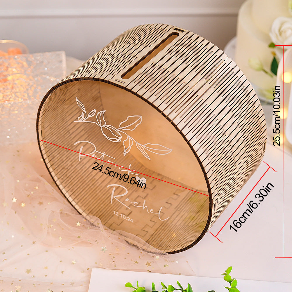 Personalised Wedding Memory Box | Keepsake Card & Gift Box for Couples