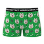 Online preview of uploaded pet photo for personalised men's boxer briefs – free design preview before production for custom dog face boxers