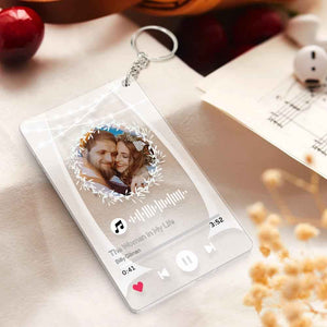 Custom Photo Marry Me Circular Scannable Music Code Music Plaque Night Light Personalized Acrylic Photo Frame