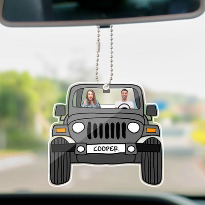 Personalised Off-Road Car Photo Hanging Ornament - Single Sided Acrylic Keepsake