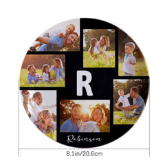 Custom Printed Ceramic Plate Photo Dinner Plates Souvenir For Family