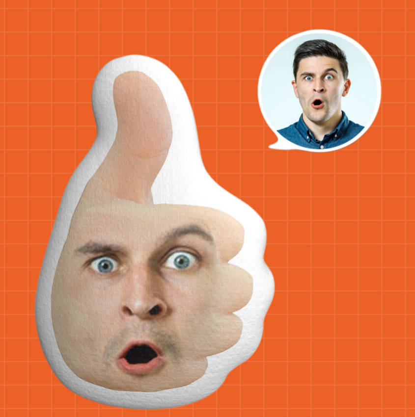 Almofada personalizada com rosto – Presente divertido e personalizado para o Natal 