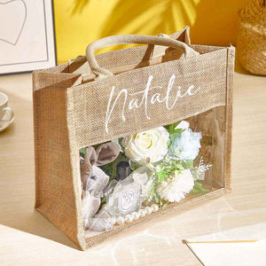 Personalized Bridesmaid Proposal Bags Monogram Tote Bag Wedding Gift for Her