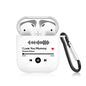 AirPods case displaying a vivid printed photo on a protective slim shell compatible with AirPods 1/2 and Pro