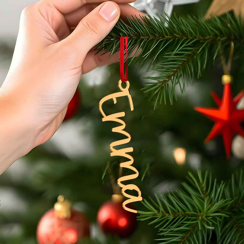 Personalized Name Christmas Tree Ornament Christmas Stocking Gift Tag Decoration Gift