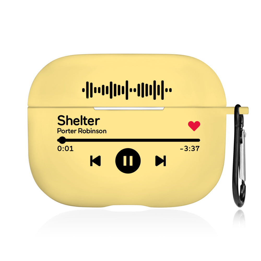 Personalised Photo AirPods Case with engraved name and high-resolution photo, compatible with AirPods 1/2 and Pro, front view