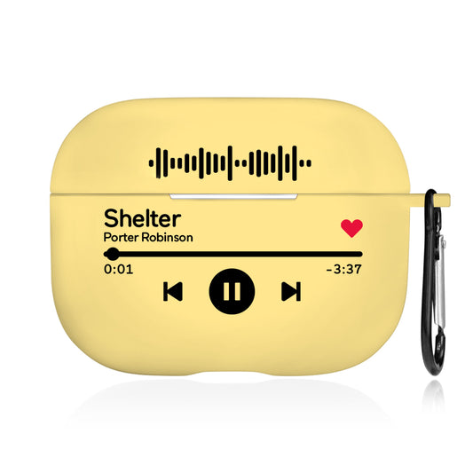 Personalised Photo AirPods Case with engraved name and high-resolution photo, compatible with AirPods 1/2 and Pro, front view