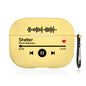 Personalised Photo AirPods Case with engraved name and high-resolution photo, compatible with AirPods 1/2 and Pro, front view