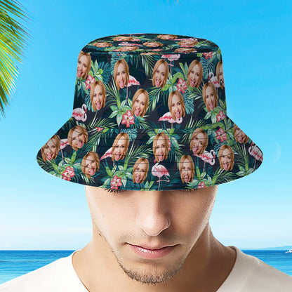 Interior view of personalised bucket hat showing neat stitching and soft sweatband for comfortable all-day wear