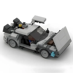 Back to the Future Time Machine DeLorean (MOC58776) | Creative Building Blocks | Brick Figures Gift