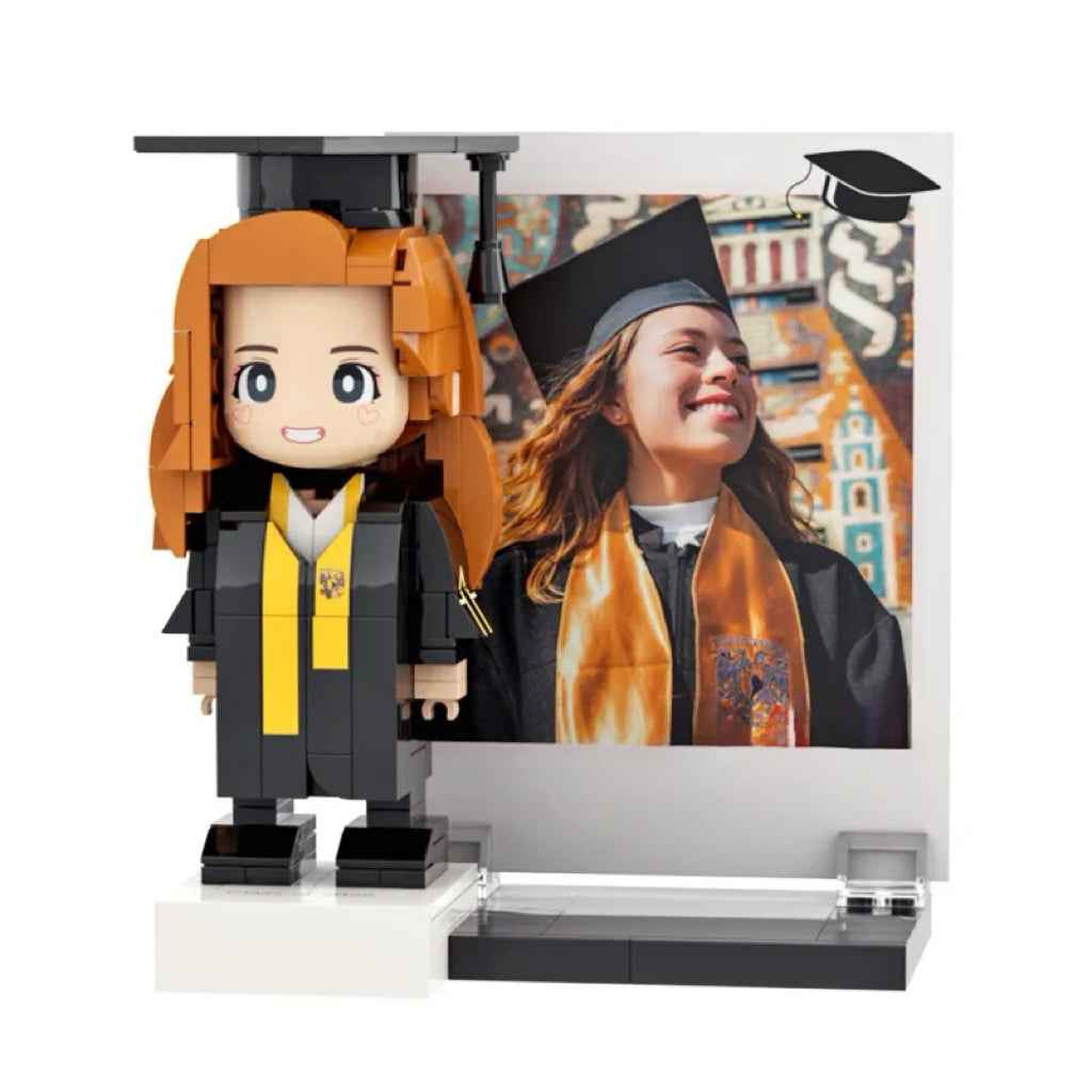 Full Body Customizable 1 Person Brick Figure Custom Photo Brick Figure Graduation Gift